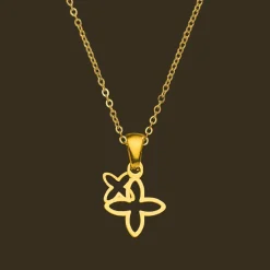 2 Flowers Kette | 18K vergoldet