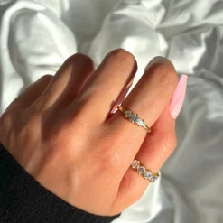 3 Stones Ring | 18K vergoldet