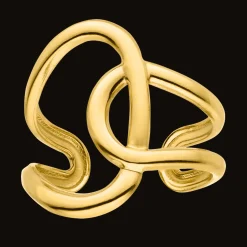 Abstract Ring | 18K vergoldet
