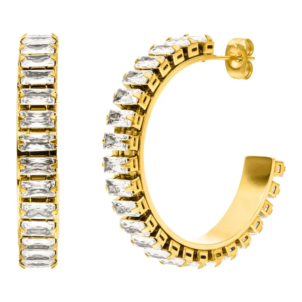 Big Icy Creolen | 18K vergoldet