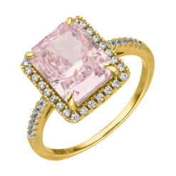 Big Pink Ring | 925 Echtsilber