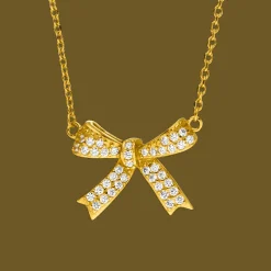 Bow Tie Halskette | 925 Echtsilber