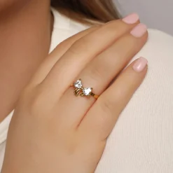 Bowlight Ring | 18K vergoldet
