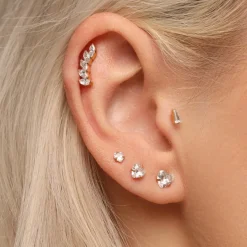 Bright Heart Ohrstecker | 18K vergoldet