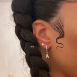 Bright Heart Ohrstecker | 18K vergoldet