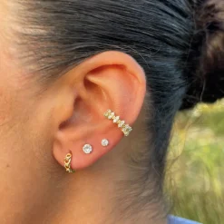 Brili Ear Cuff | 18K vergoldet