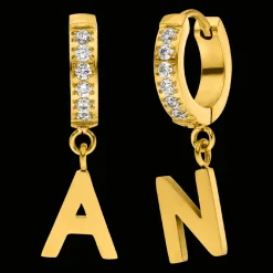 Chunky Alphabet Ohrringe | 18K vergoldet
