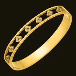 Clover Deluxe Armreif | 18K vergoldet