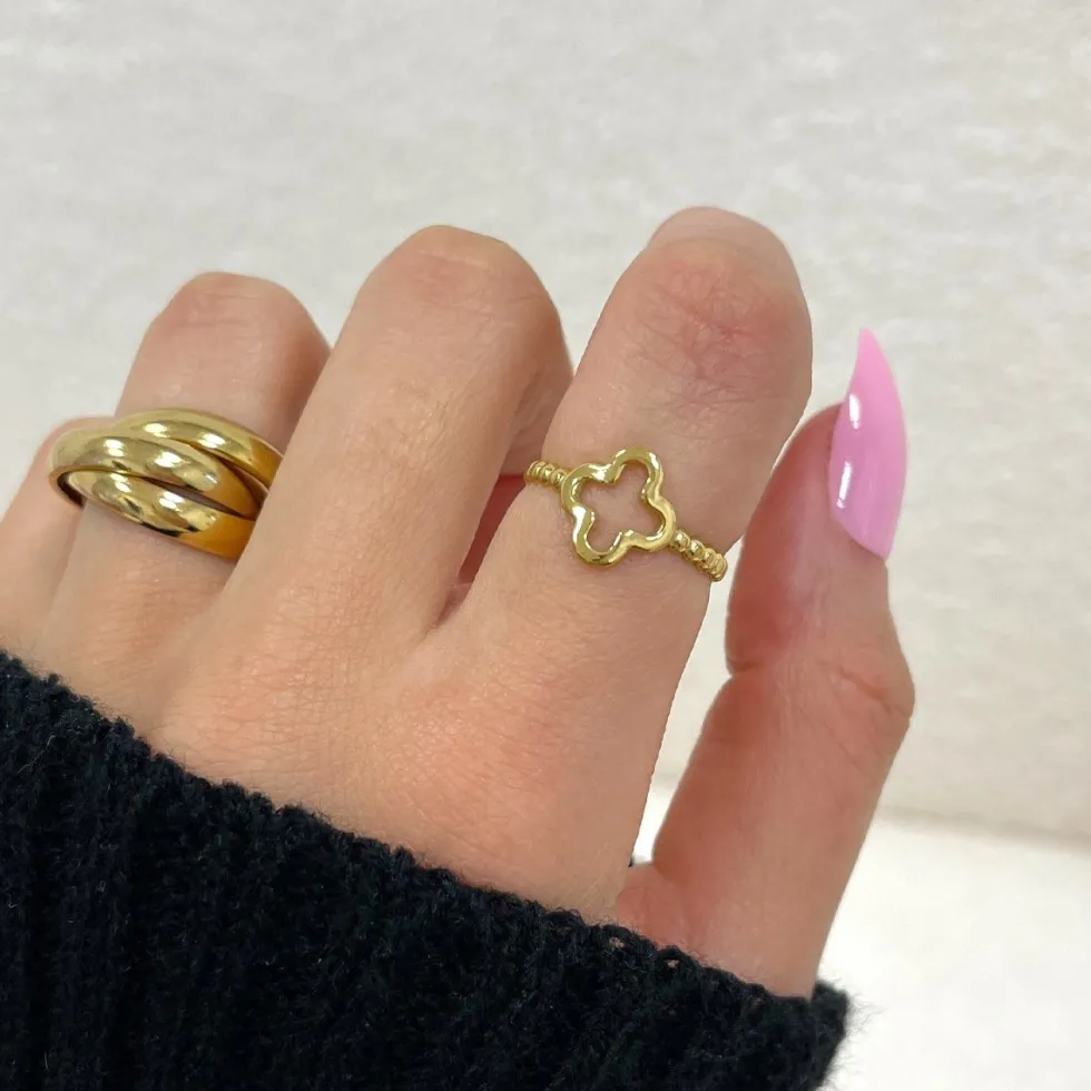 Clover Ring | 18K vergoldet