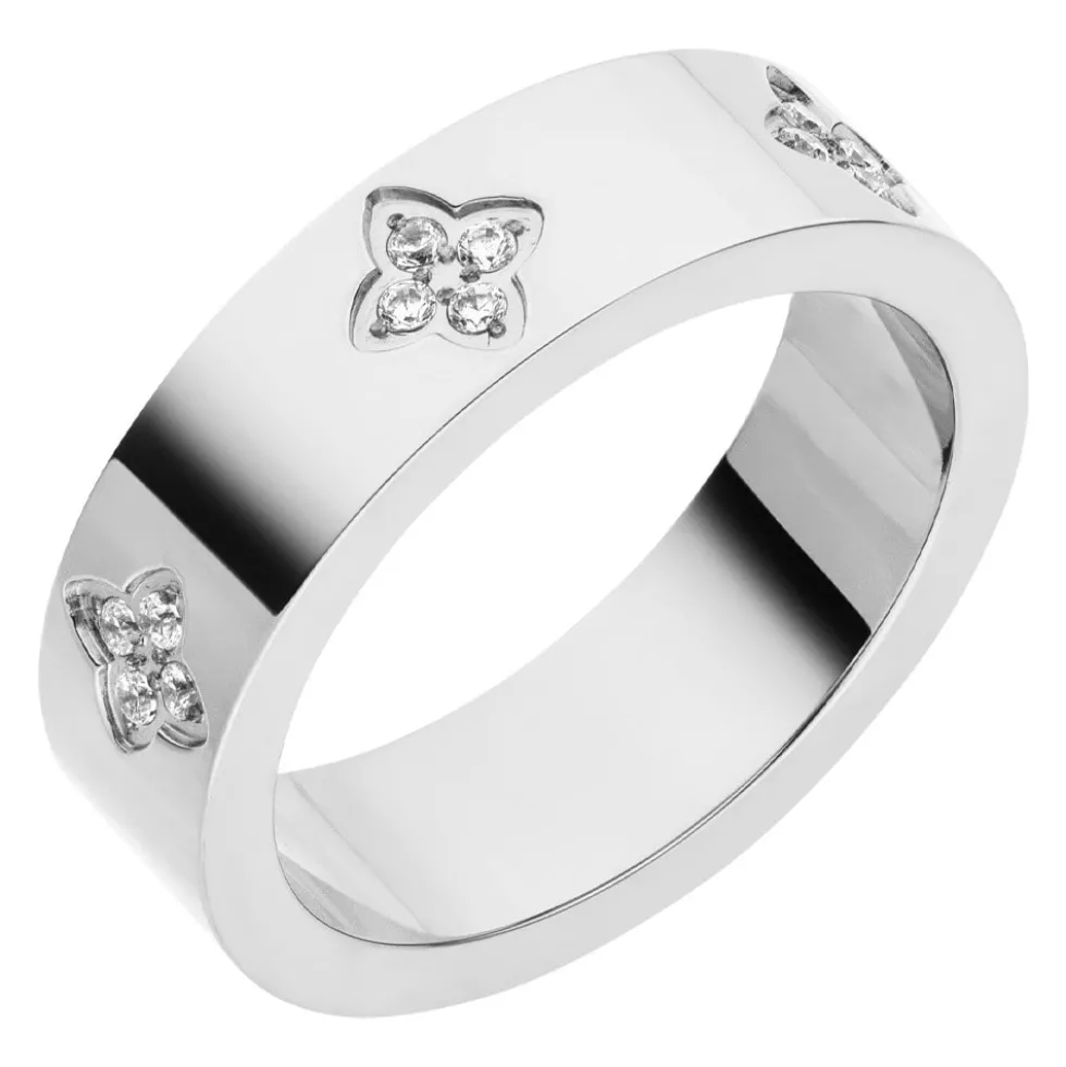 Clover Stone Ring | 18K vergoldet