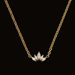 Crown Halskette | 18K vergoldet