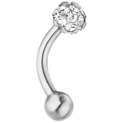 Crystal Ball Rook Piercing | Chirurgenstahl