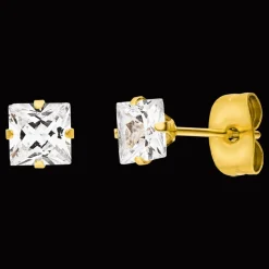 Cube Stones Ohrstecker | 18K vergoldet