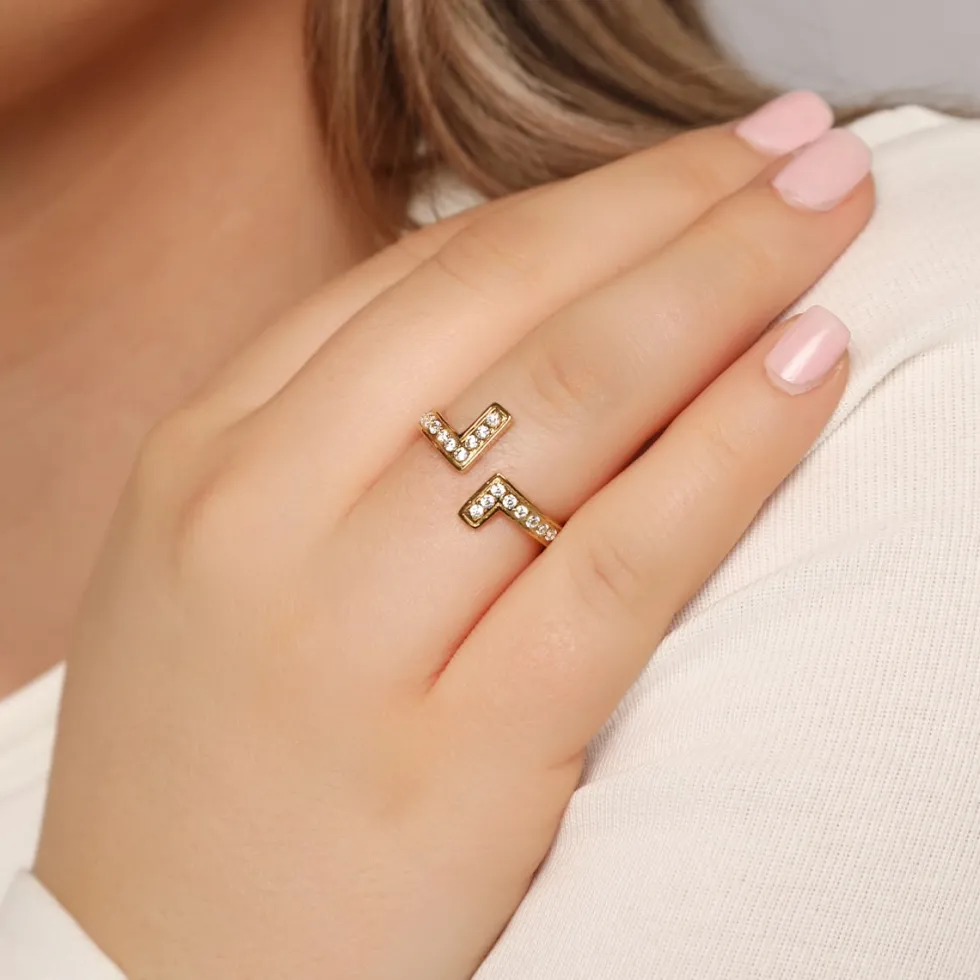 Curve Ring | 18K vergoldet