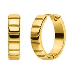 Cut Hoop Ohrringe | 18K vergoldet
