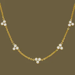 Cute Three Halskette | 18K vergoldet