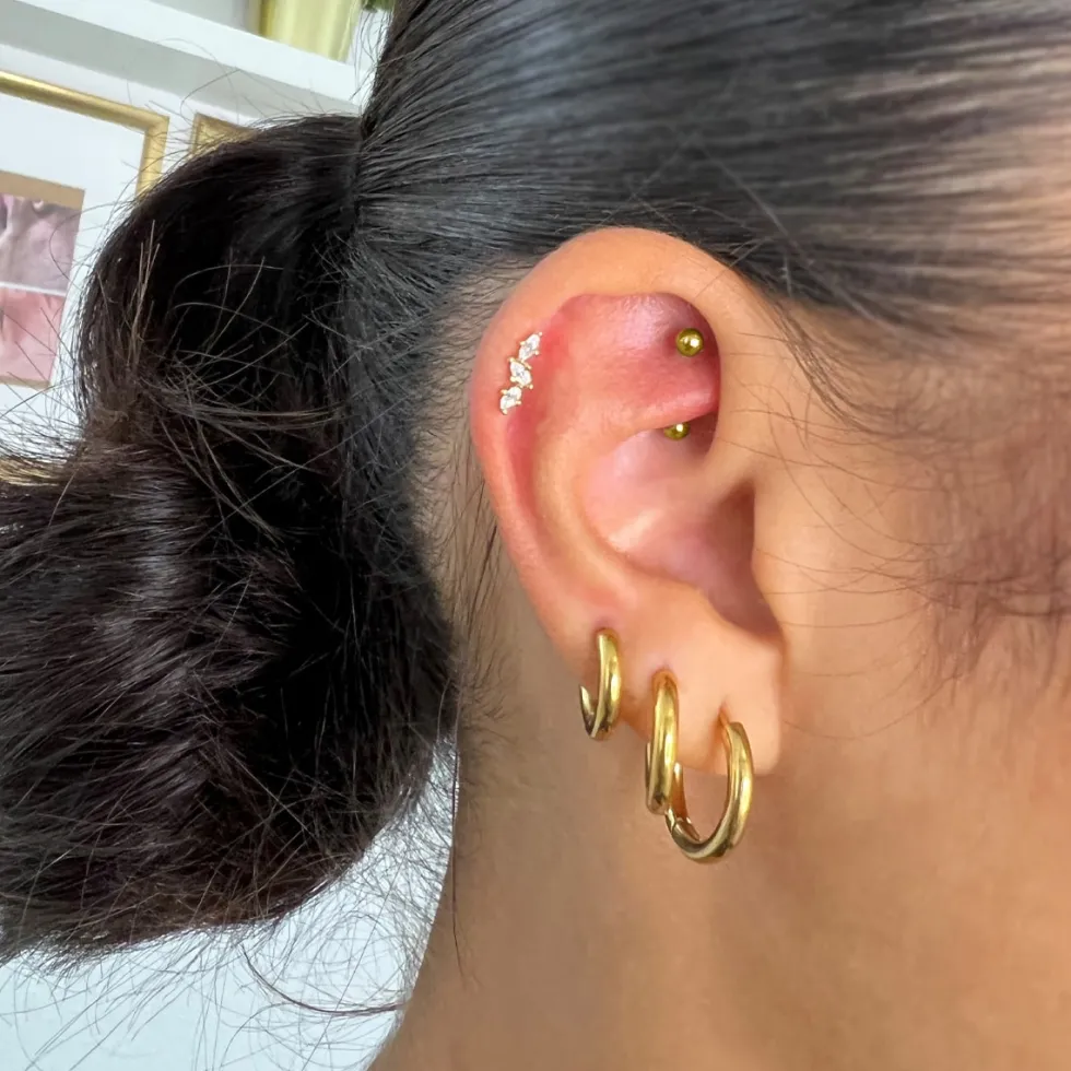 Diamond Leaves Piercing | Titan