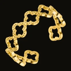 Dot Clover Ring | 18K vergoldet