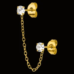 Double Bright Ohrkette | 18K vergoldet