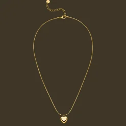 Elegant Heart Halskette | 18K vergoldet