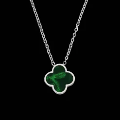 Emerald Clover Kette | 18K vergoldet