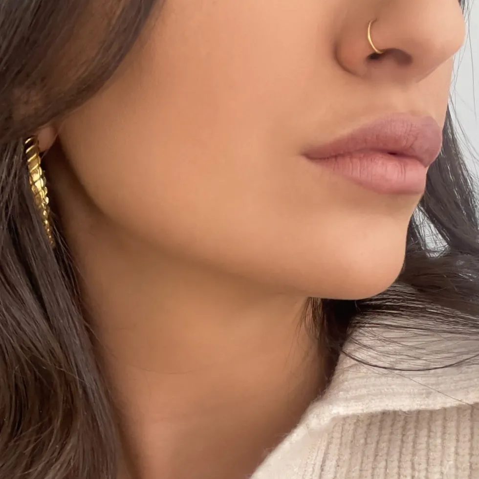 Fake Nasenpiercing | 18K vergoldet