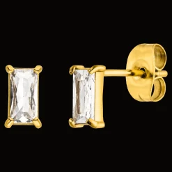 Fine Bagutte Ohrstecker | 18K vergoldet
