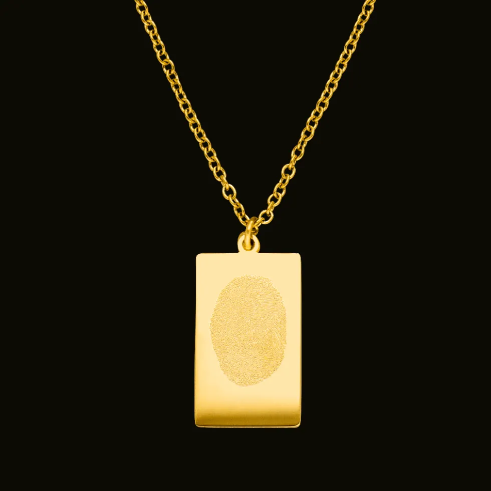 Fingerabdruck | Plainkette + Gravur