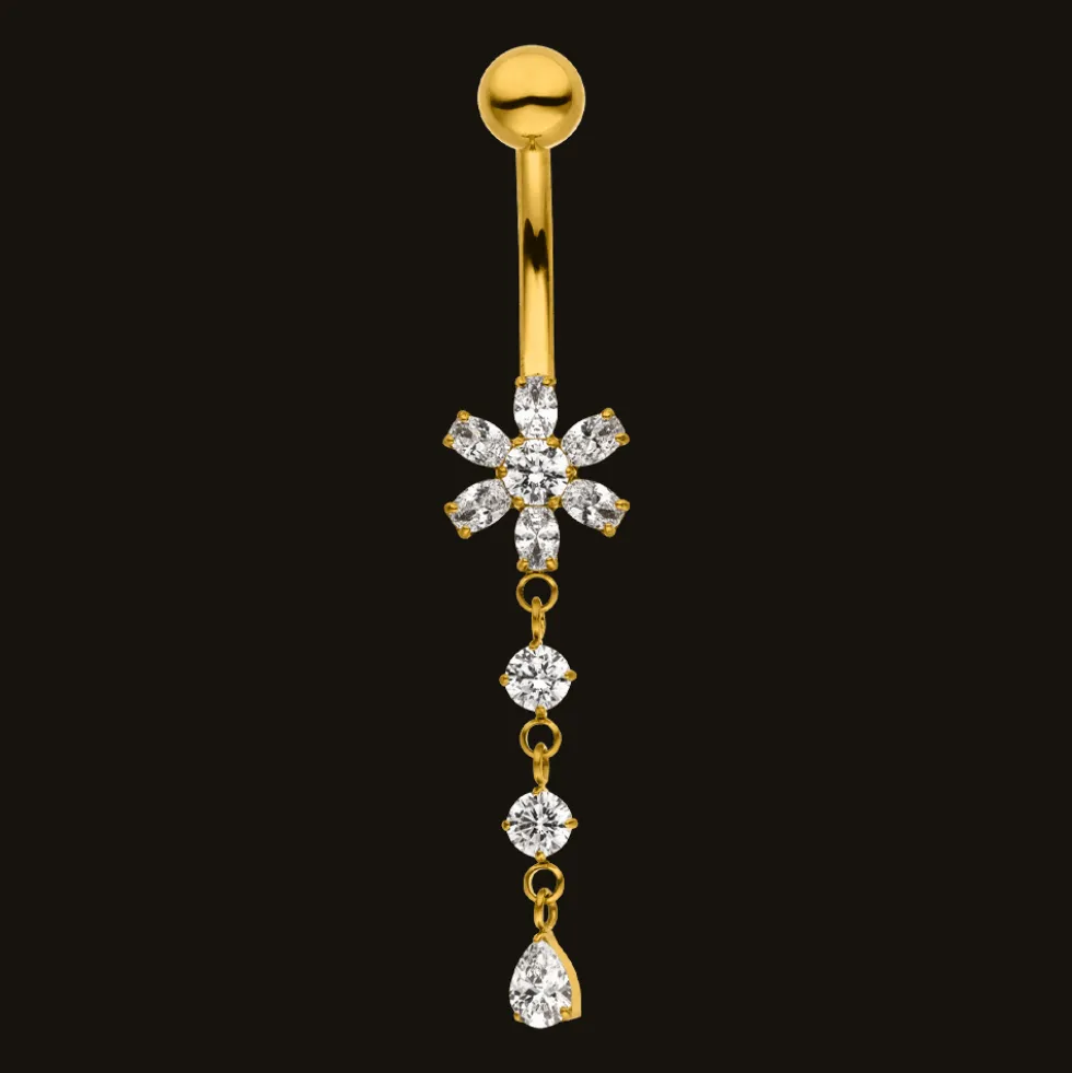 Flower Elegance Belly Piercing | Titan