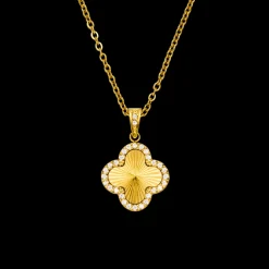 Glamour Clover Kette | 18K vergoldet