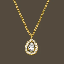 Glamour Drop Halskette | 18K vergoldet