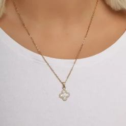 Glow Clover Kette | 18K vergoldet