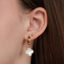 Glow Clover Ohrringe | 18K vergoldet