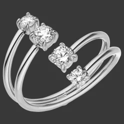 Glow Lines Ring | 18K vergoldet