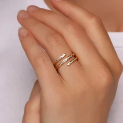 Glow Loop Ring | 18K vergoldet