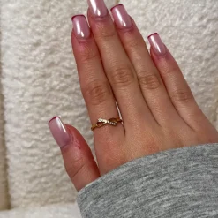 Glow Tie Ring | 18K vergoldet