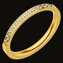 Half Shine Ring | 18K vergoldet