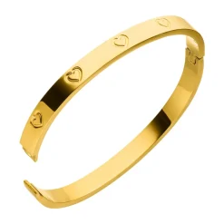 Heart Armreif | 18K vergoldet