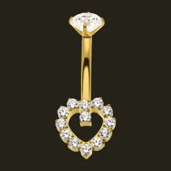 Heart Deluxe Belly Piercing | Titan