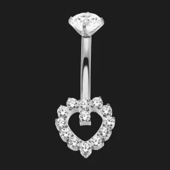 Heart Deluxe Belly Piercing | Titan