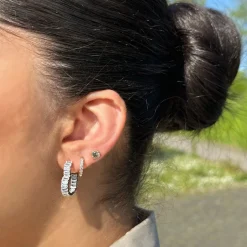 Heart Deluxe Creolen | 18K vergoldet