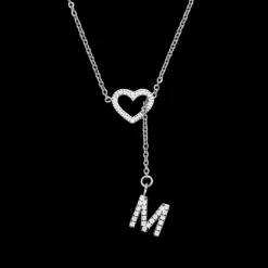 Heart Letter Halskette | 18K vergoldet