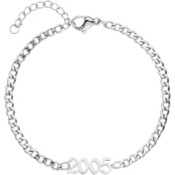 Jahreszahl Armband | 18K vergoldet