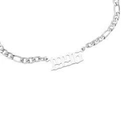 Jahreszahl Gothic Armband | 14K vergoldet