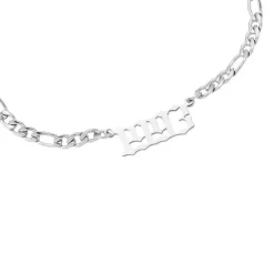 Jahreszahl Gothic Armband | 14K vergoldet