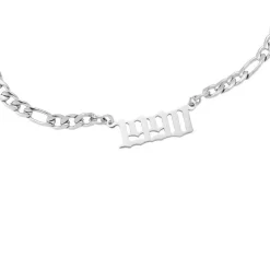 Jahreszahl Gothic Armband | 14K vergoldet