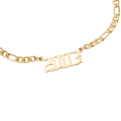 Jahreszahl Gothic Armband | 14K vergoldet