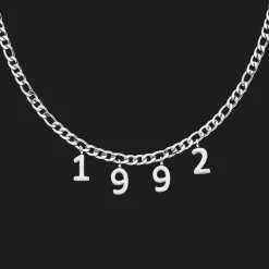 Jahreszahl Kette | 18K vergoldet