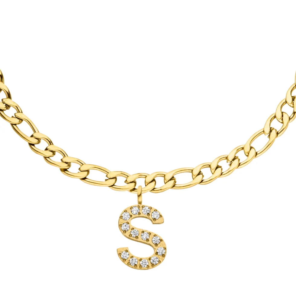 Letter Fußkette | 18K vergoldet