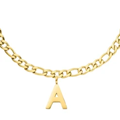 Letter Fußkette | 18K vergoldet